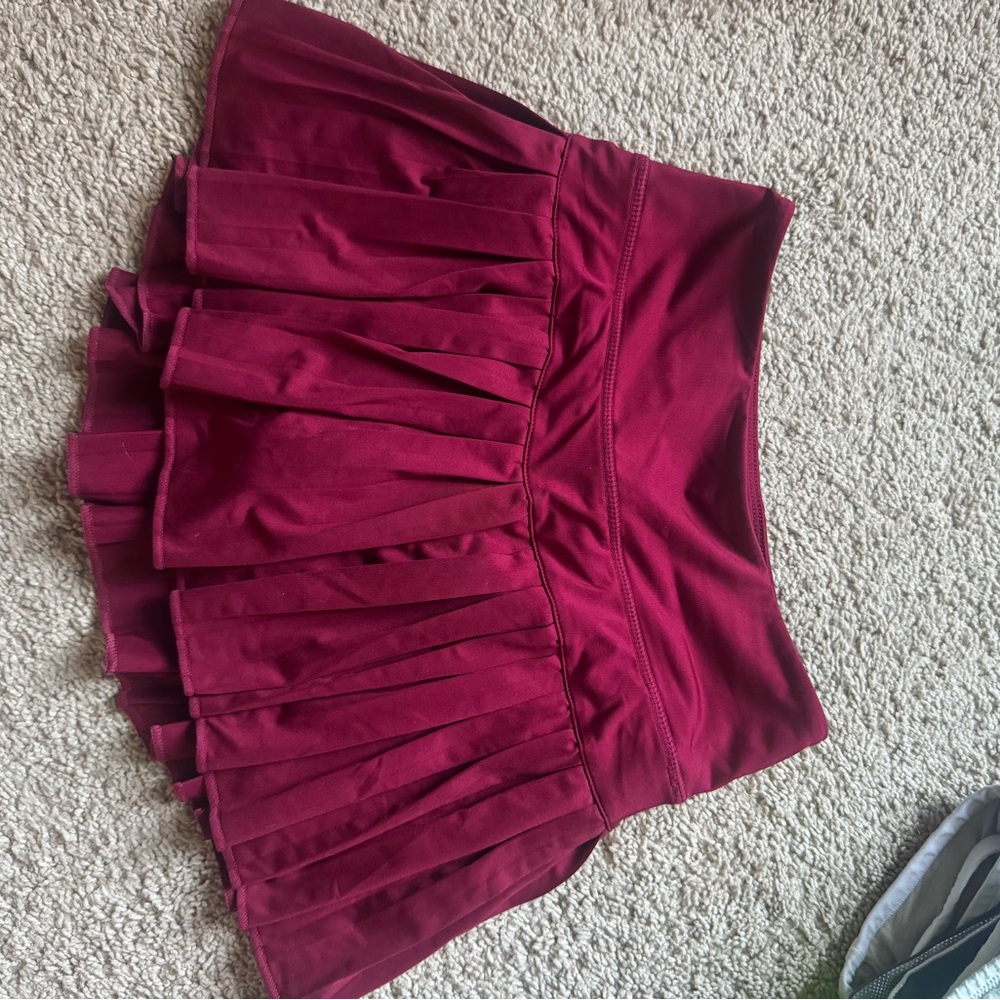 Maroon/burgandy Goldhinge Skirt